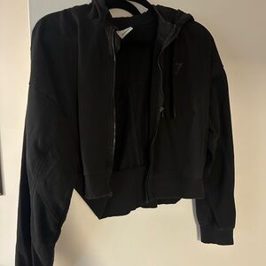 Gymshark Black Cropped Sweatshirt